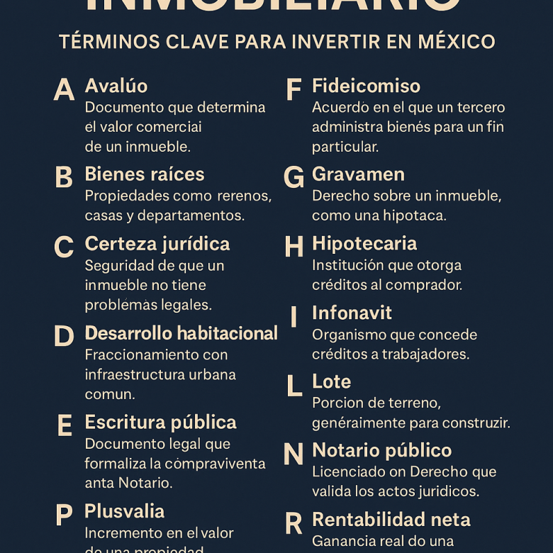 📚 Glosario Inmobiliario FORTÉ: Términos Clave para Invertir en México